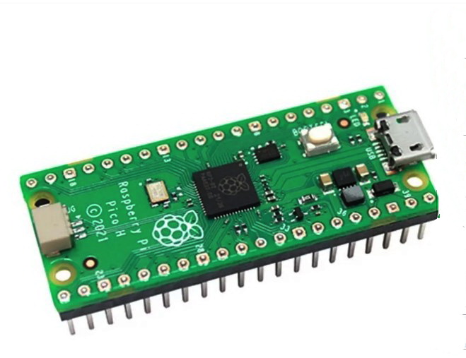 PI-PICO-H, SBC, RP2040, ARM Cortex-M0+, 32 bit, 264kB RAM, 2MB Flash, With header,  Raspberry