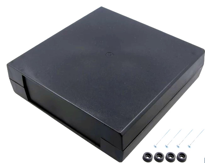 Cutie plastic, 60x220x220mm, neagra, panou, Z-26