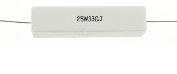 Rezistenta 33R, 25W, 15x13x60mm, R25-33, MUNDORF