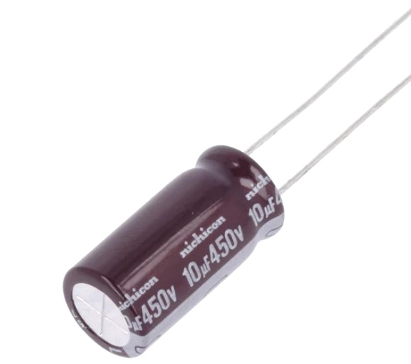10uF/450V, condensator, 10x20mm, 105C, 8000h, PANASONIC
