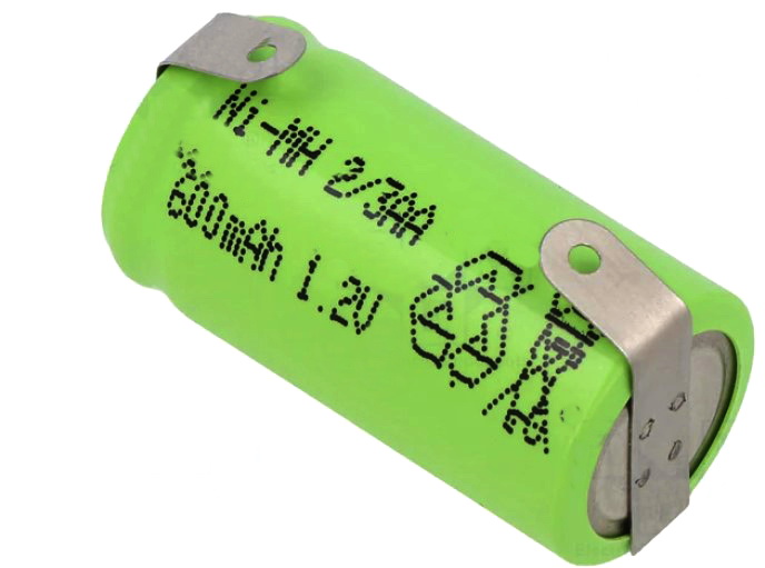 Acumulator 1.2V, NI-MH, 600mAh, 2/3AA, 2/3R6,  ACCU-2/3AA60/JJJBL