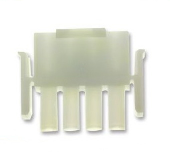 Carcasa conector, 4 pini, tata/mama, MATE-N-LOK, tata, pas 6.35 mm, 1-480702-0, TYCO