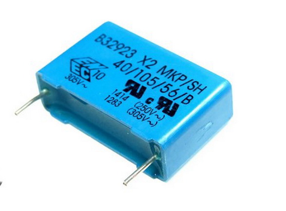 470nF/275VAC, 305VAC, condensator, X2, RM22.5, MKP, EPCOS