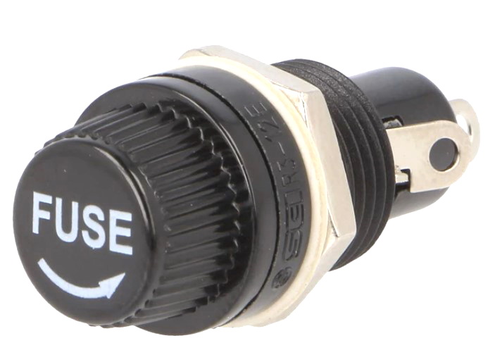 Suport siguranta panou, 5x20mm, 10A, 250V, R3-12E