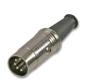 Mufa tata DIN, 5pini cablu, metalica, PLS00519, PULSE