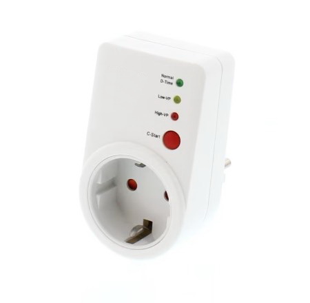 Stecher schuko cu protectie la joasa si inalta tensiune, 3680W, SH-PROT/VS