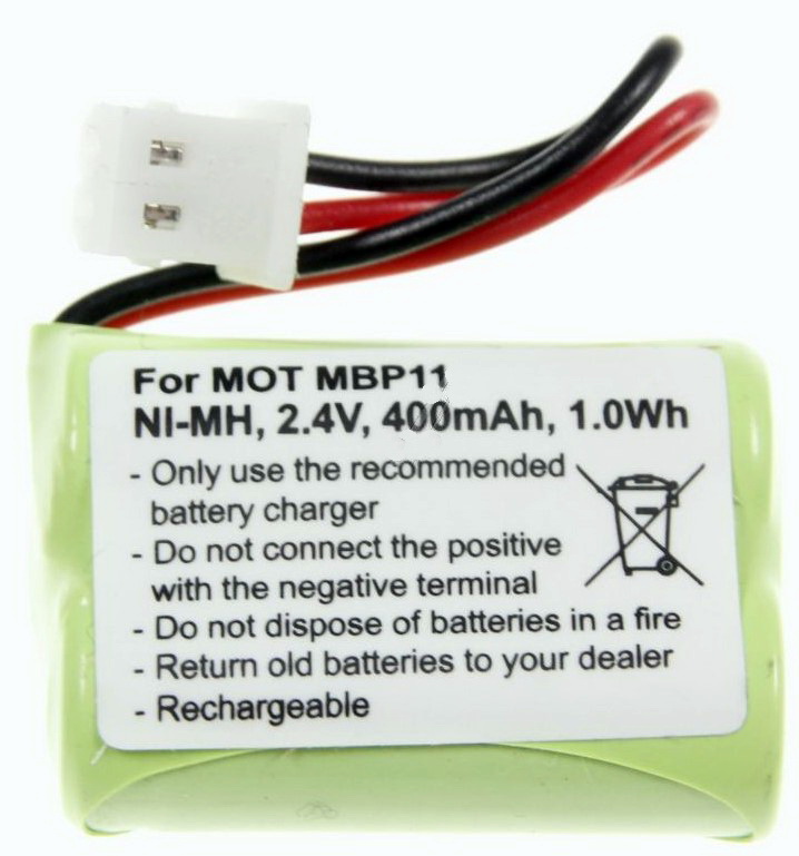 Acumulator telefon, NI-MH, 2.4V, 400mAh, 21.7x30.2X10.4mm, MOTOROLA, CPAA445