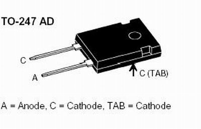 DSEP30-12AR, Dioda, superfast, 1200V, 30A, 40ns, IXYS