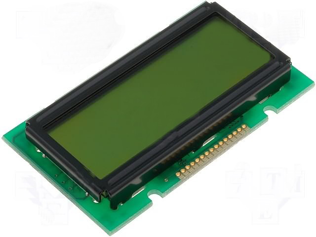 Display LCD, 12x2, LCD, 55,7x32x9,7mm G/Y, RC1202A-YHY-ESX