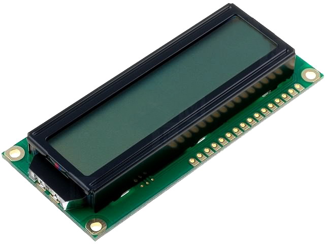 Display LCD, 16x2, gri, fundal alb, led, RC1602B-GHW-ESX