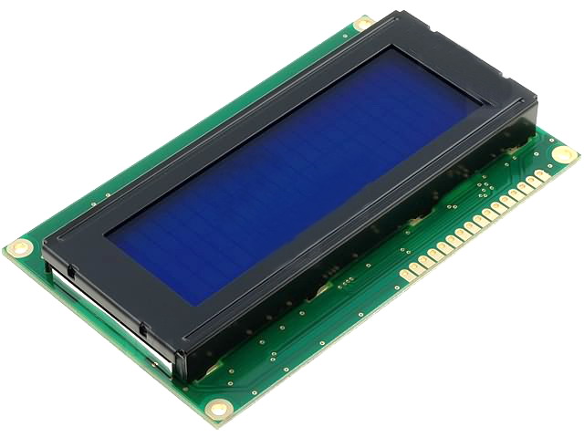 Display LCD, 20x4, 98x60x13,6mm, blue, RC2004A-BIW-CSX