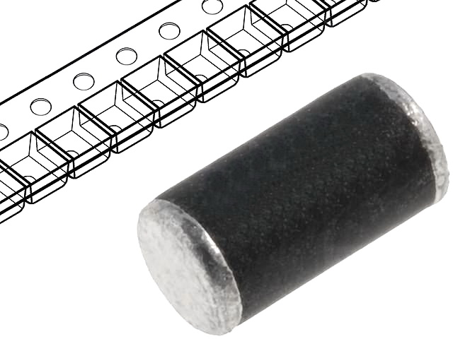 SM518, Dioda redresoare; 1800V; 1A, MELF