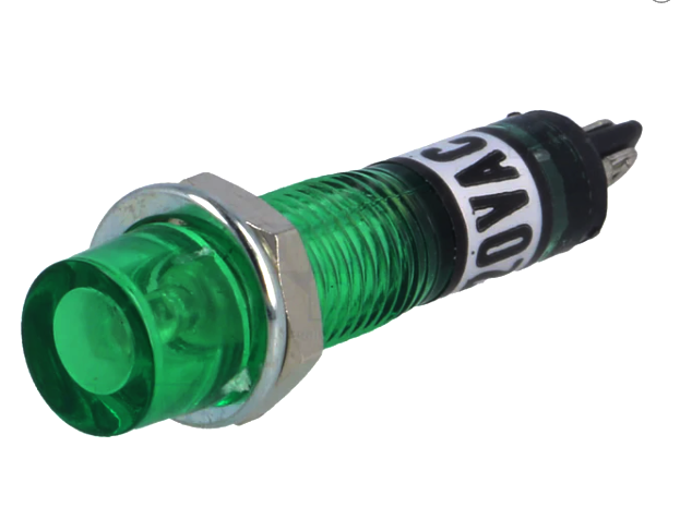 Lampa semnalizare neon FLUO, 230VAC, verde, NI-2FGN