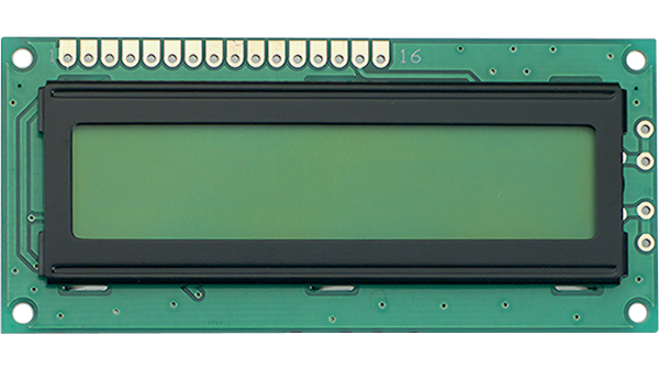 Display LCD, STN Positive; 16x1; 80x36x8,5mm, DEM16101SYH-LY