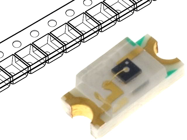 Led receptor IR, 940nm, 1206, 30V, ELPT15-21C
