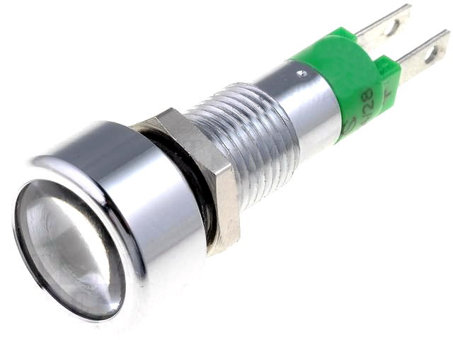 Lampa semnalizare panou, 24V, led verde, SMLD08214