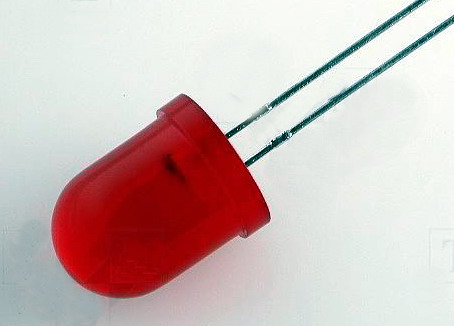 Led 10mm, rosu, 150mcd, 2-2.5V, L-813ID