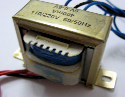 Transformator retea, 220V/2x6V/0.4A