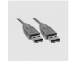 Cablu USB 2.0; USB A mufa, din ambele parti; 1.8m; gri; CAB-USBAA/1.8