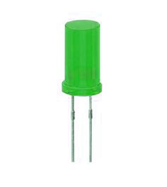 Led 5mm, verde, flat,  L-483GDT