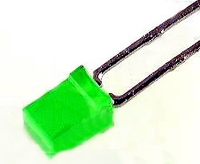 Led 3x3mm, verde, dreptunghiular,  2-2.5v, L-704GDT