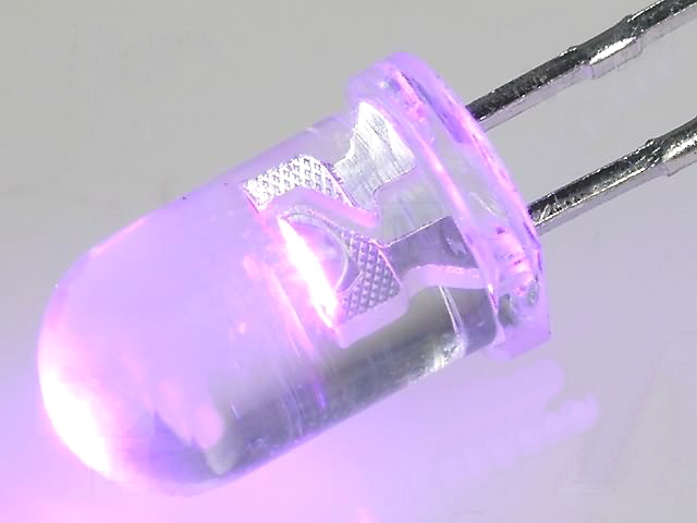 Led 5mm violet, 200mcd, LED5-VIOLET