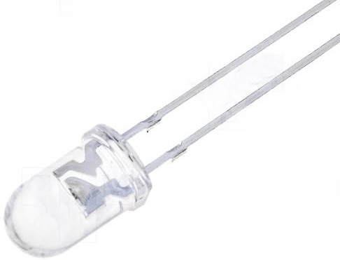 Led 5mm, alb rece, 6500-10000mcd, 2.8-3.8V, LL-504WC2V-W2-3QD