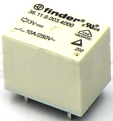 Releu 12VDC, 10A, SPDT, 36.11.9.012.4011, FINDER