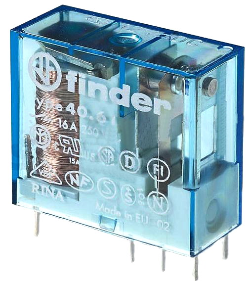 Releu 24VDC, SPDT, 16A, 250VAC, 40.61.9.024.0000, FINDER