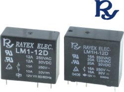 Releu 12VDC, SPDT, 12A, LM1-12D, RAYEX