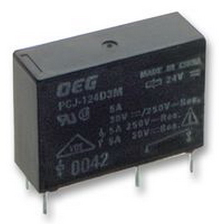 Releu 12VDC, 12V, 3A, SPST-NO, PCJ-112D3M, 301Y, TE CONNECTIVITY