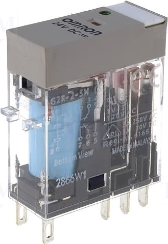 Releu 24VAC, 5A,DPDT, G2R-2-SN-24AC