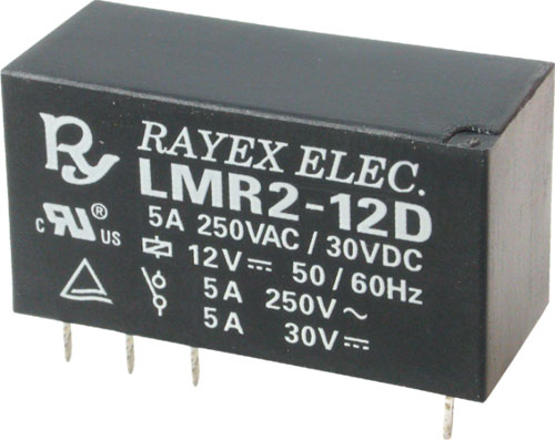 Releu 3VDC, 5A, DPDT,  5A, LMR2-3D