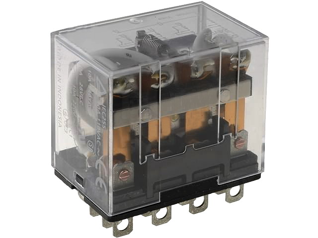Releu 24VDC, 10A, 4PDT, LY4-24DC, OMRON