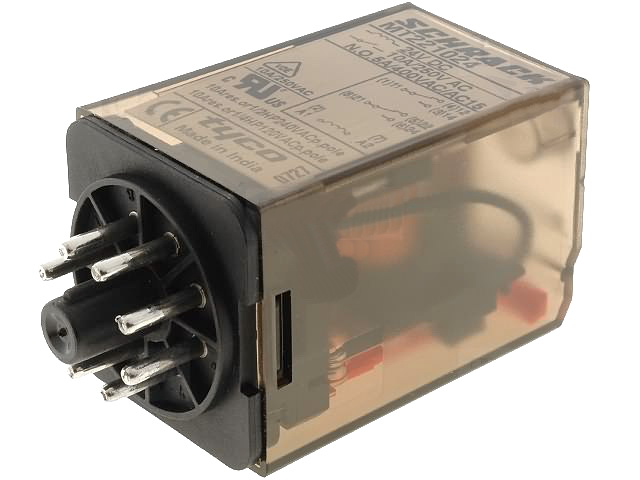 Releu 230VAC, 10A, DPDT, 8pini, MT226230