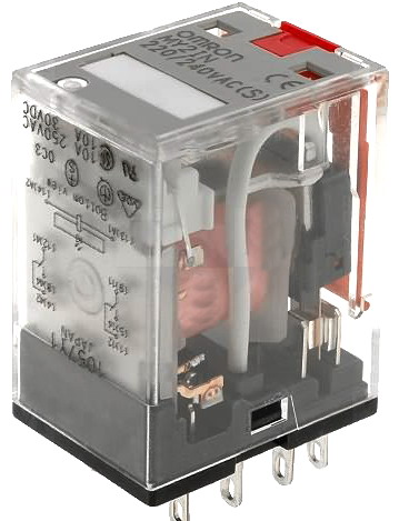 Releu 24VDC, DPDT, 10A, MY2-24DC, OMRON