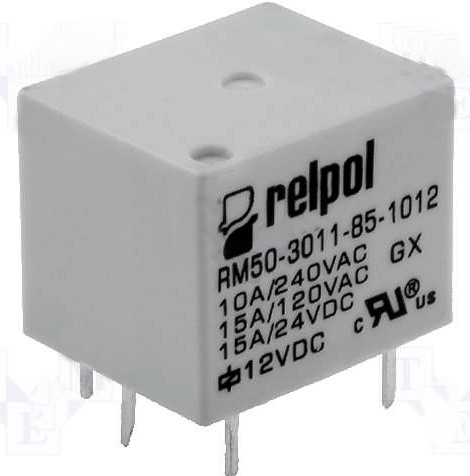 Releu 12VDC, 10A, SPDT, RM50-P-12, RELPOL