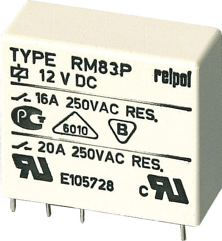 Releu 12VDC, 16A, SPST-NO, RM83-Z-12V
