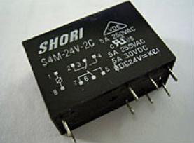 Releu 12V, SPDT, 16A, 250VAC, S4E-12V-1C, SHORI ELECTRIC