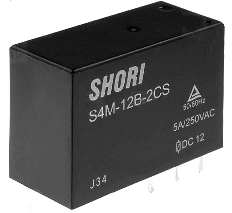 Releu 12VDC, SPDT, 10A, S4H-12V-1C