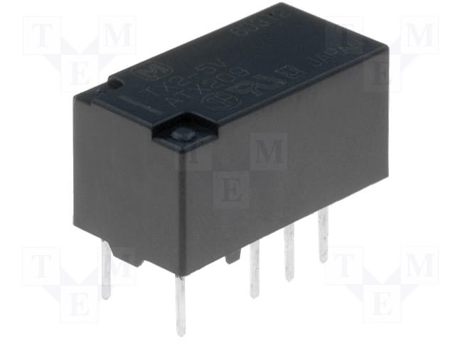 Releu 5VDC, 2A, DPDT, TX2-5, PANASONIC
