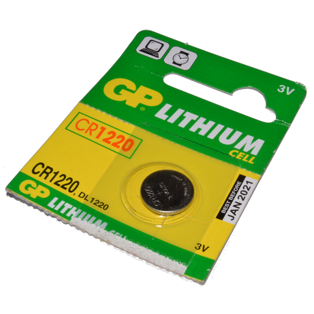 CR1220, Baterie Litiu, 3V, 12x1.2mm, BAT-CR1220/GP