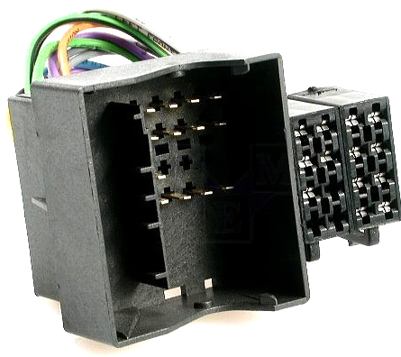 Conector auto, radio, BMW 2001>ISO, ZRS-AS-20B
