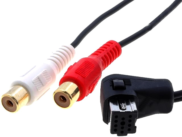 Mufa auto, semnal, AUX, Pioneer, 11 pini, 2 rca, ZRS-AUX/PIONEER