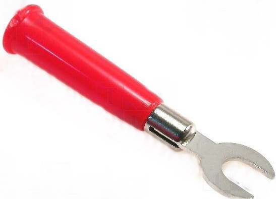 Conector cu papuc, furca, 6mm, lungime 36mm, 60VDC, BC-005/R