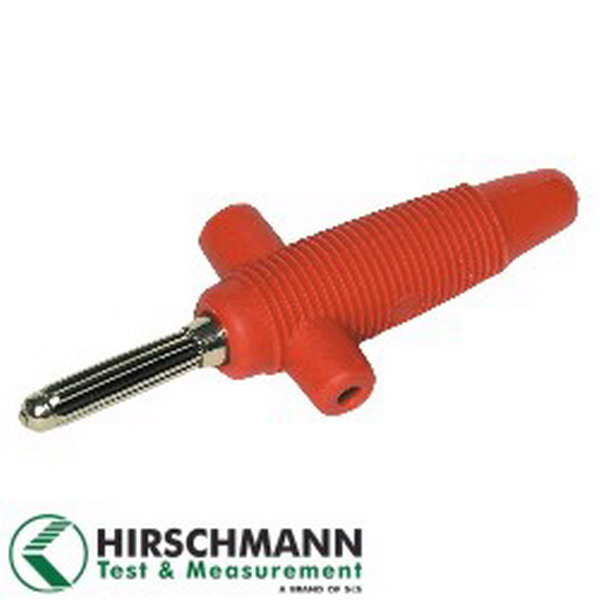 Conector banana, 4mm, cu soclu, 30A, rosu, BUELA300KRT