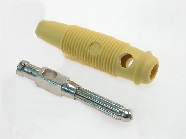 Conector banana, 4mm, cu surub, 30A, BUELA30KGE