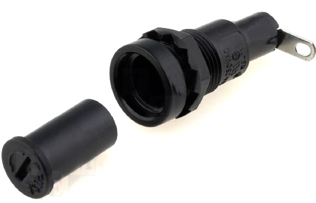 Suport siguranta panou, 10A, 5x20mm, GBA-ZA11