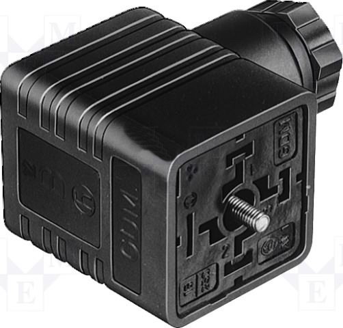 Mufa mama, patrata, DIN43650-A, 2+PE, 3 pini, GDM2009SW