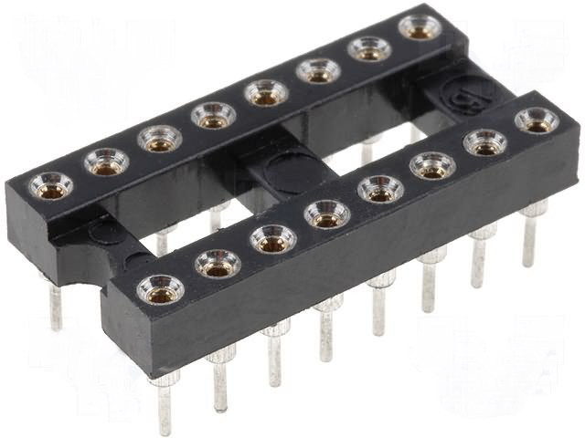 Soclu circuit integrat, 16 pini, GOLD16P